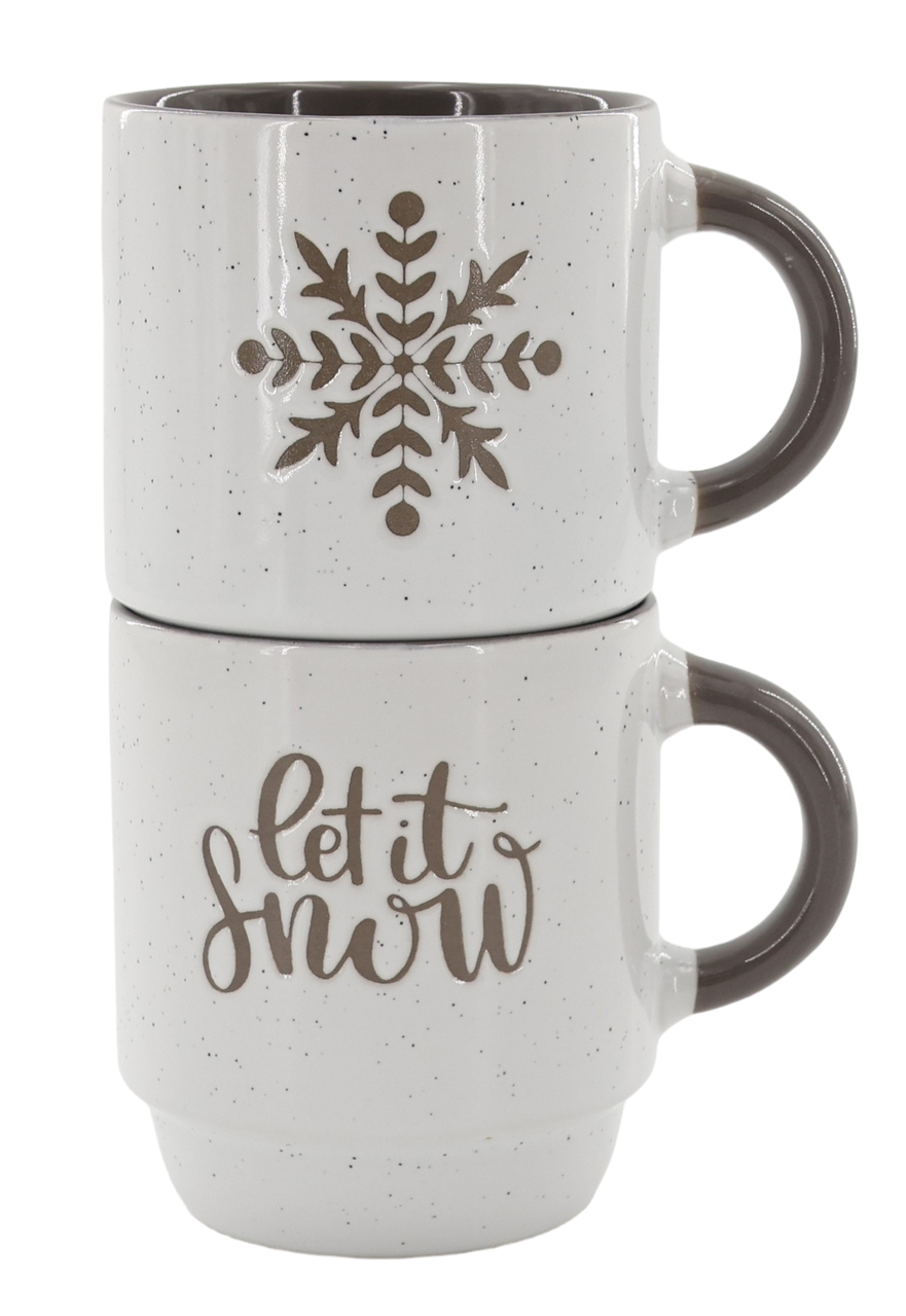 Набор чашек Limited Edition NY Warmly 2 шт. 320 мл Green/Grey (TRSC-BH5019-M02)