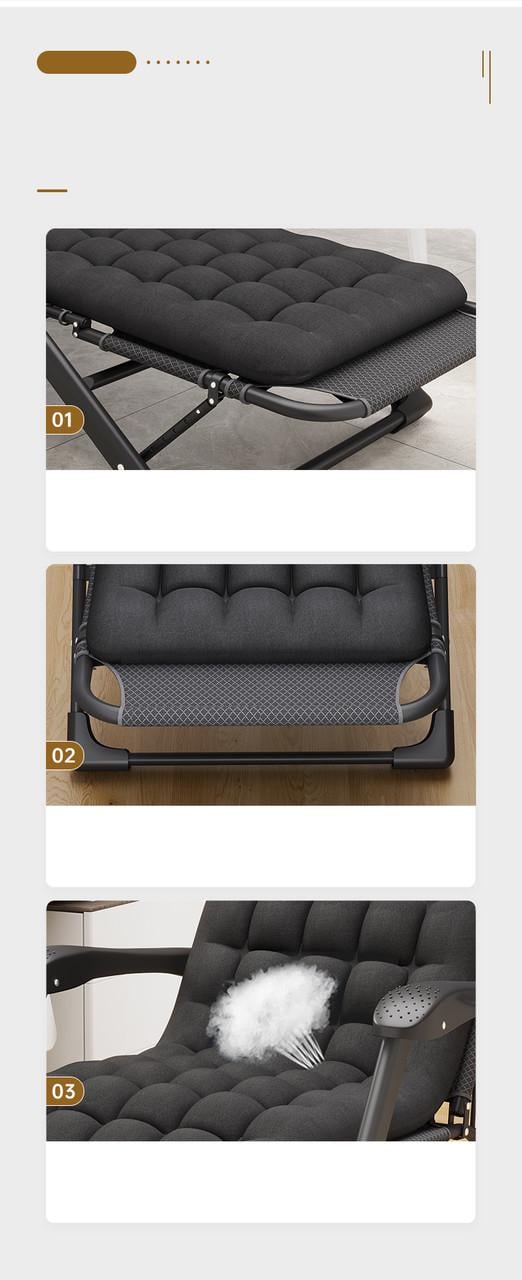 Крісло-шезлонг розкладне садове із подушкою WCG FCB-S06PP з подушкою (2761306589) - фото 5 Крісло-шезлонг розкладне садове із подушкою WCG FCB-S06PP з подушкою (2761306589) - фото 5