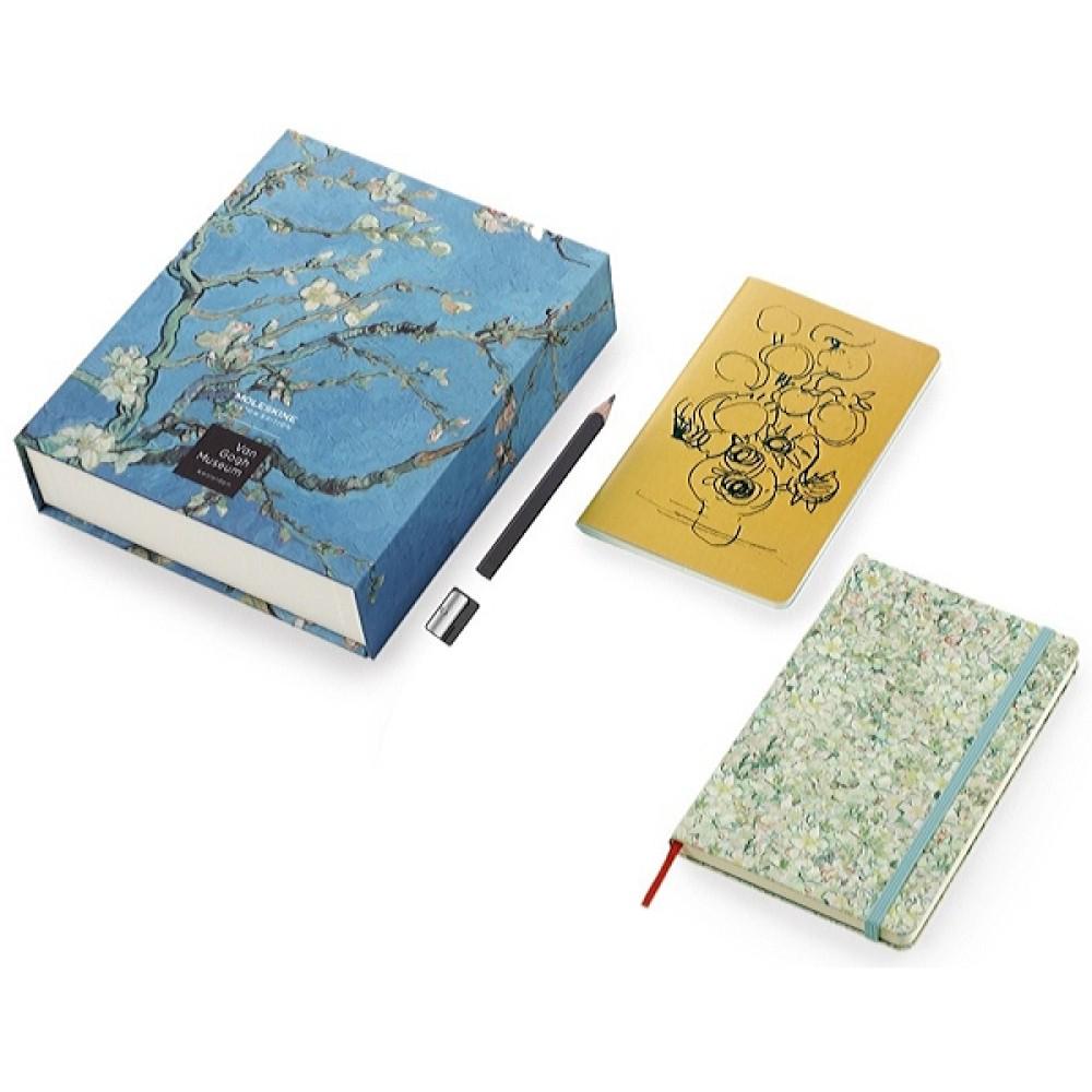 Колекційний набір Moleskine Van Gogh скетчбук/записник Cahier/олівець та точилка (SKVANGOGHBOX) - фото 3