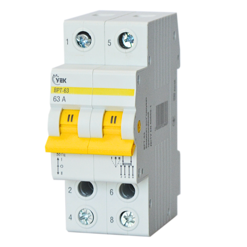 Выключатель-разъединитель УEK ВРТ-63 1-0-2 2P 63A трехпозиционный (MPR10-2-063-U) Выключатель-разъединитель УEK ВРТ-63 1-0-2 2P 63A трехпозиционный (MPR10-2-063-U)