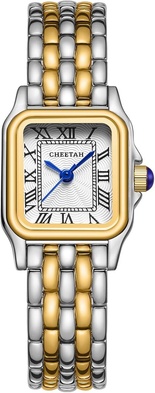 Часы женские аналоговые кварцевые CHEETAH с винтажным ремешком (2730255991)