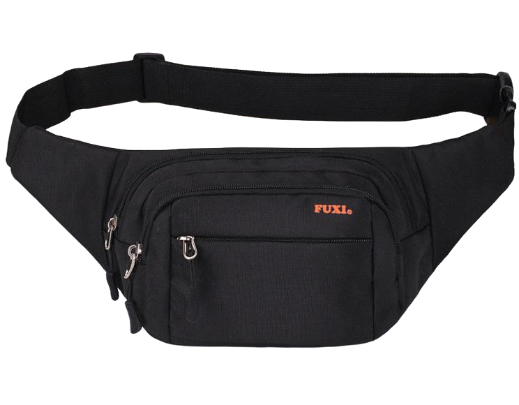 Сумка-бананка на пояс Fuxi Black (HbP94589142)