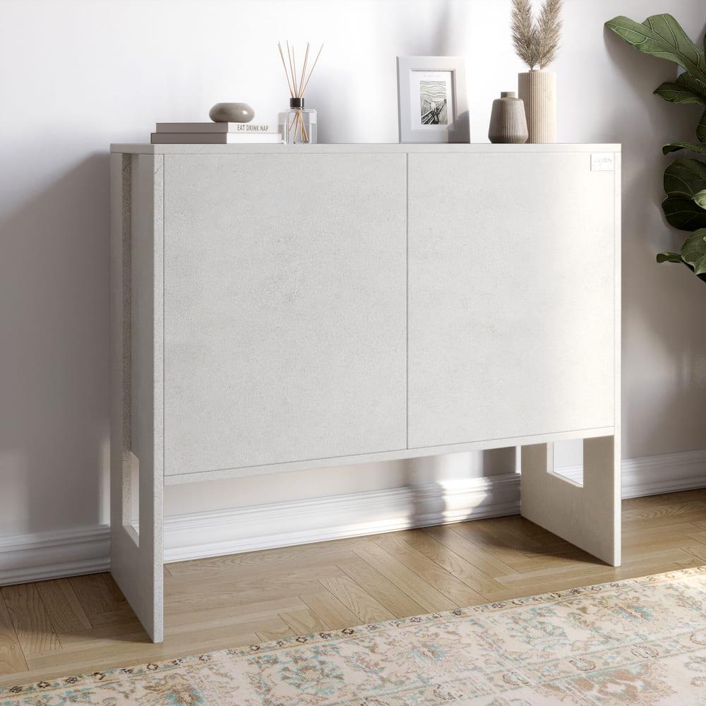 Комод Lion Нобу 1 с 2 дверями 90х34х80 см Бетон Style (000-000-1954) Комод Lion Нобу 1 с 2 дверями 90х34х80 см Бетон Style (000-000-1954)