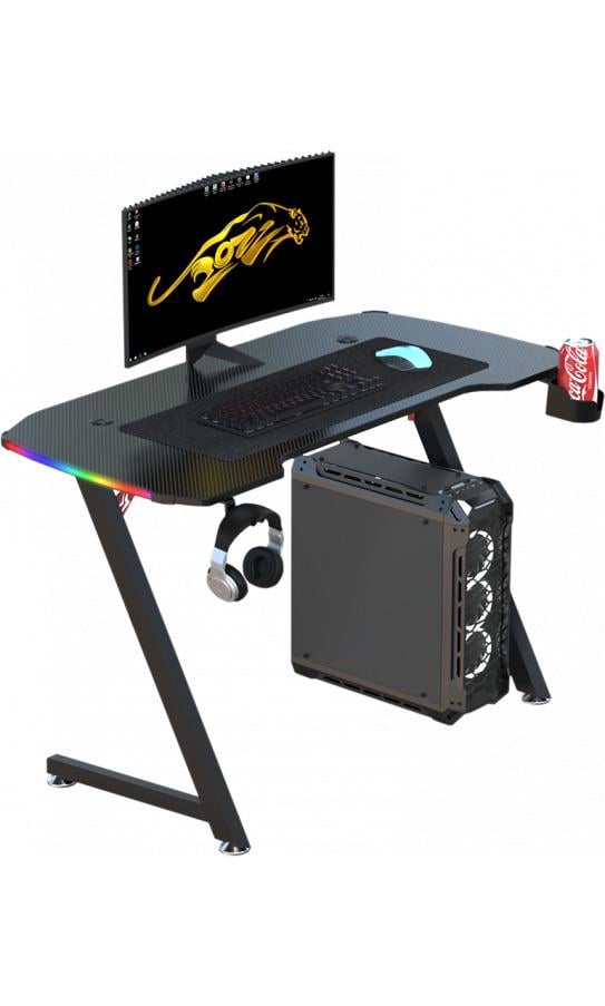 Компьютерный стол GT Racer T-1472 140x60x73 см Black (1883)