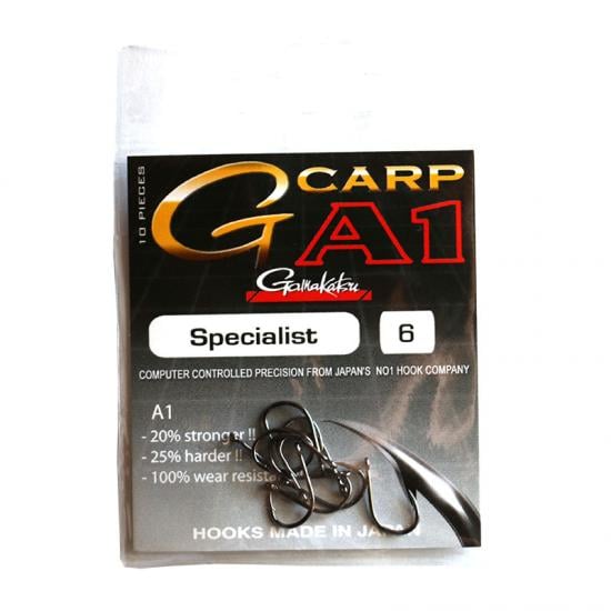 Гачок Gamakatsu A1 G-CARP SPECIALIST №6 10 шт. (3KB5020)