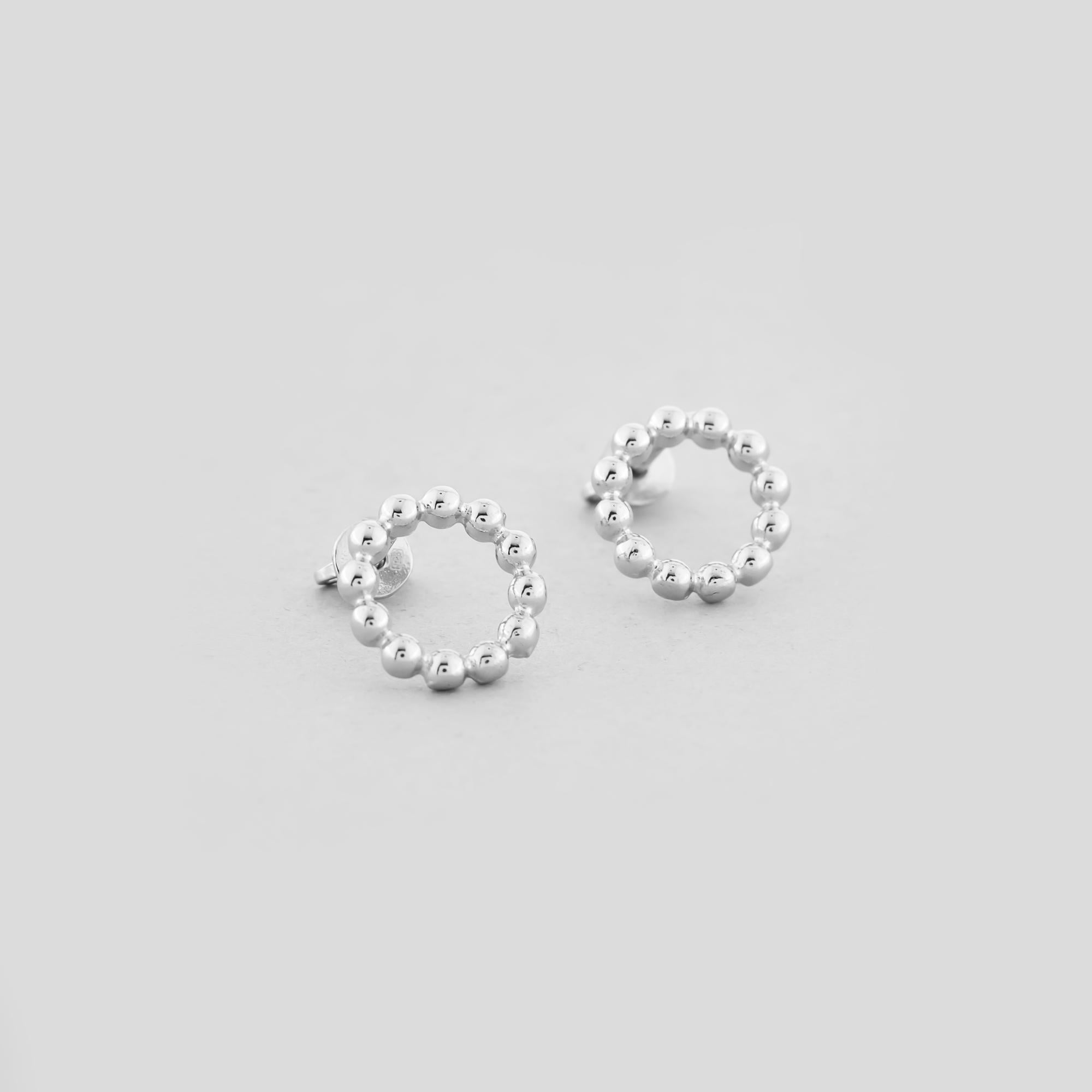 Серебряные серьги Minimal Снежная лавина (16319) Серебряные серьги Minimal Снежная лавина (16319)