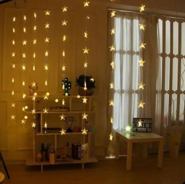 Гирлянда штора звездопад Curtain Lights Shooting Star 60 LED 3х3 м White