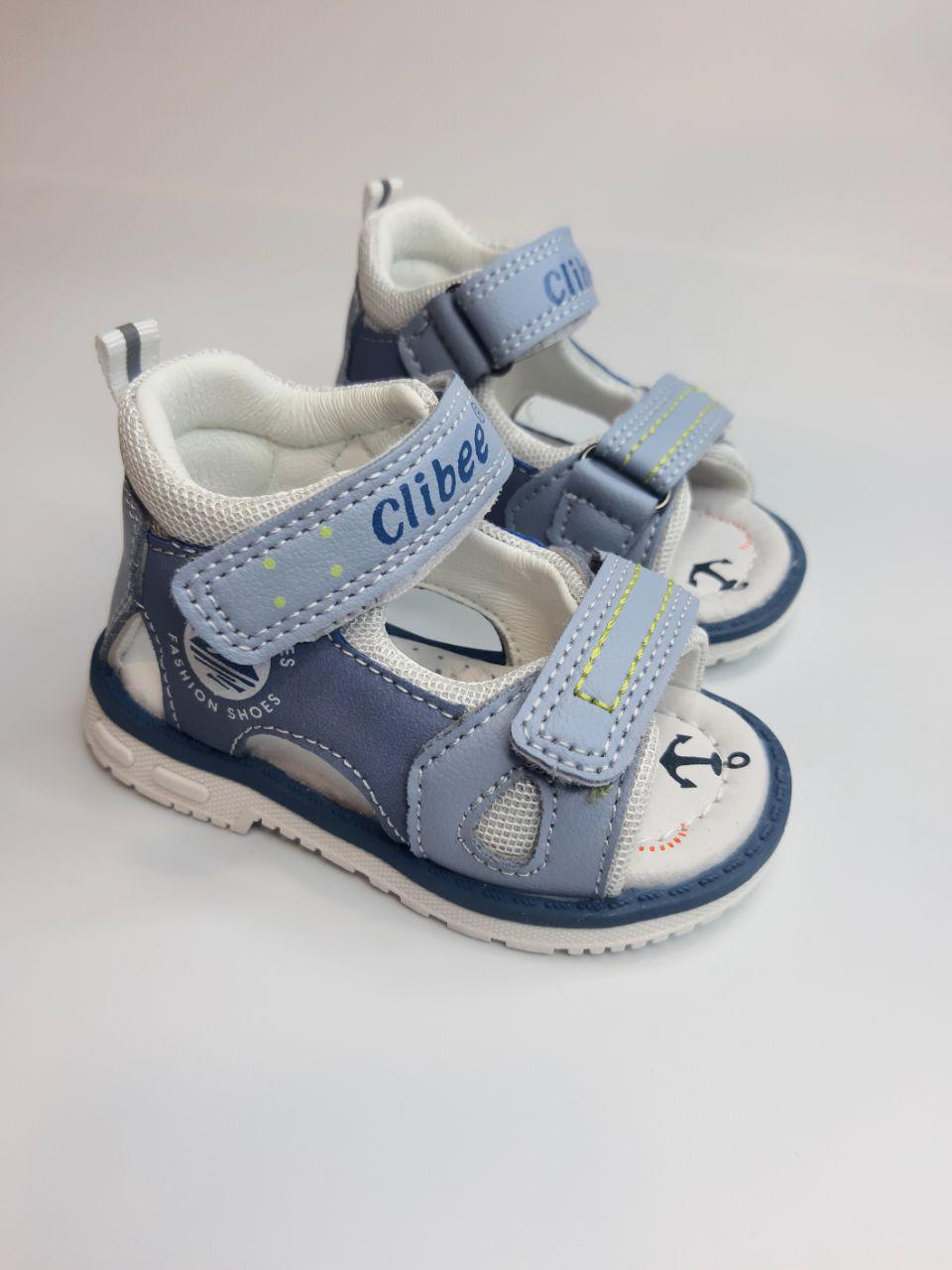 Босоніжки для хлопчика Clibee р. 20 11,5 см Блакитний (125 blue)