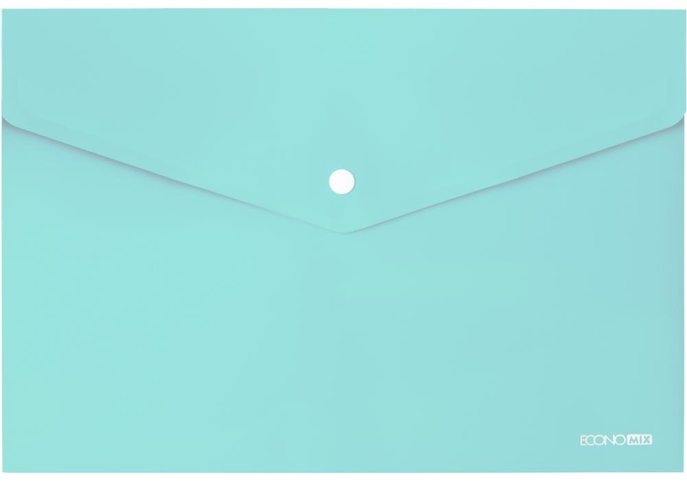 Папка-конверт Economix на кнопке А4 Мятный (E31301-84)