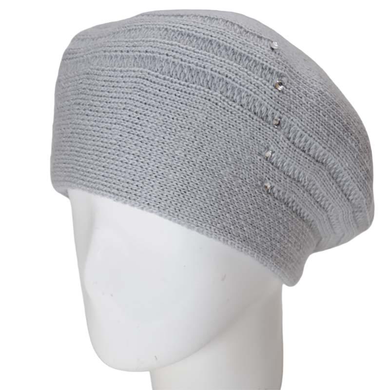Берет женский Lirus Черта двойной Серо-голубой (131672)