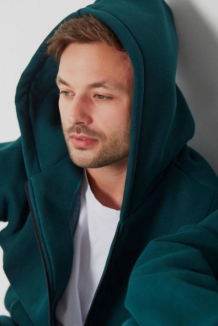 Прогулочный костюм унисекс на замке М115.4 S Зеленый (351-1-60) - фото 5 Прогулочный костюм унисекс на замке М115.4 S Зеленый (351-1-60) - фото 5