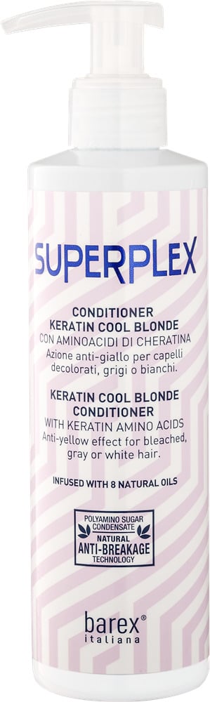 Кондиціонер кератиновий Barex SUPERPLEX Cool Blonde Холодний блонд 200 мл (7902)