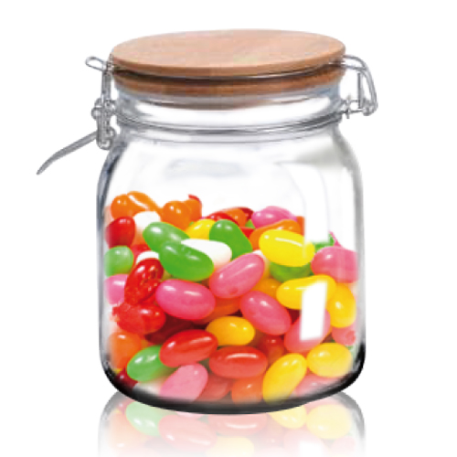 Банка на зажиме SNT с бамбуковой крышкой 1200 мл (7088-6)