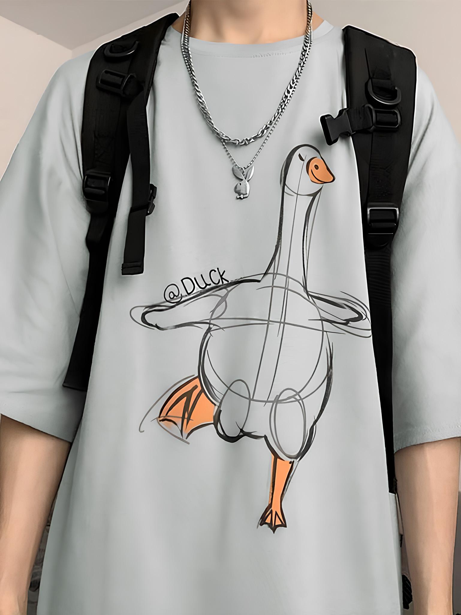 Футболка з ДТФ-принтом 57-495 L Світло-сірий (38910)