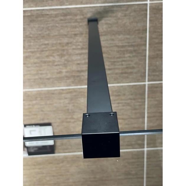 Перегородка душа Aqua-World WALK-IN WL100S Tr 1000х1900 мм Чорний матовий - фото 4 Перегородка душа Aqua-World WALK-IN WL100S Tr 1000х1900 мм Чорний матовий - фото 4