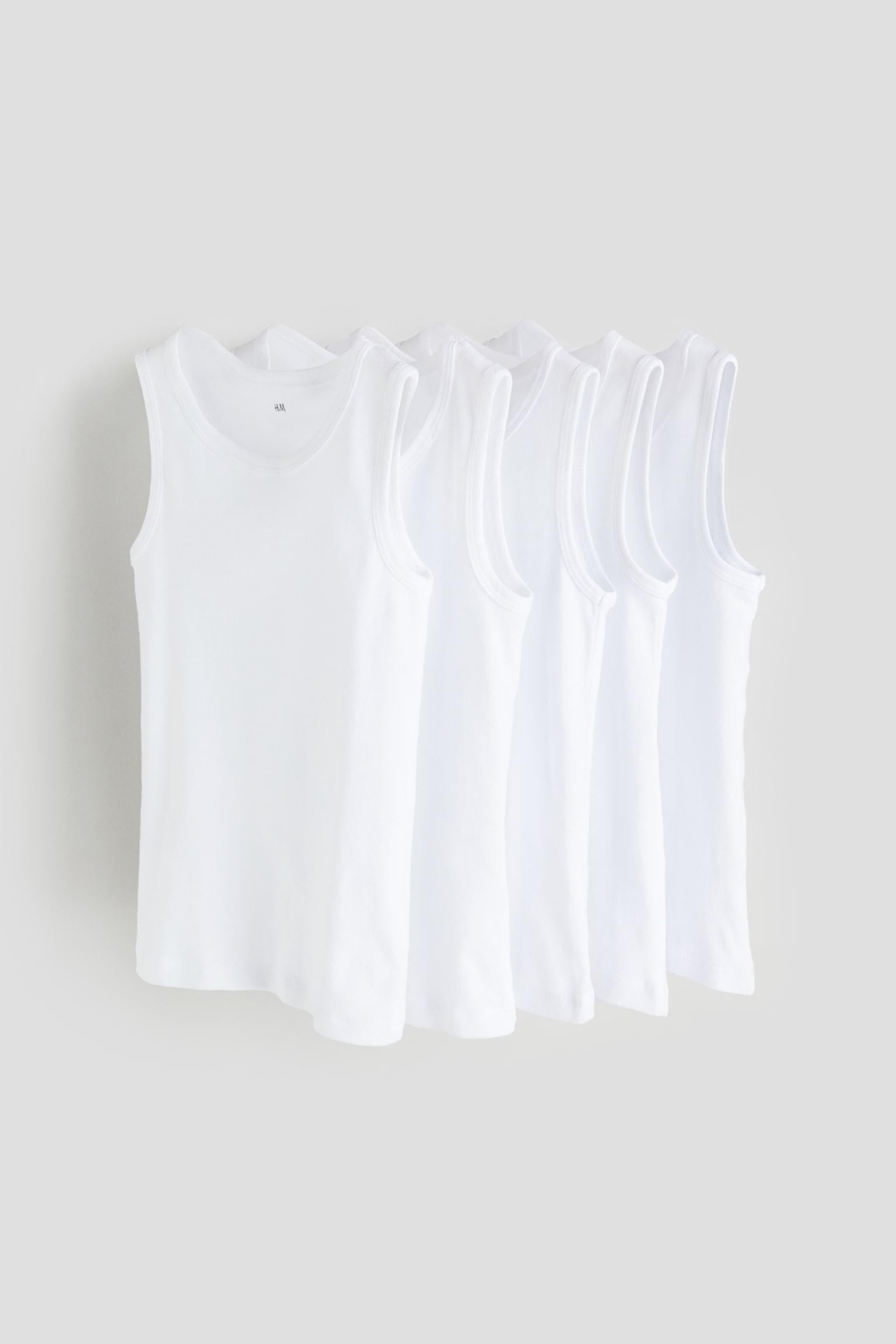 Майка H&M 5 шт. 92 см Білий (S507686895)