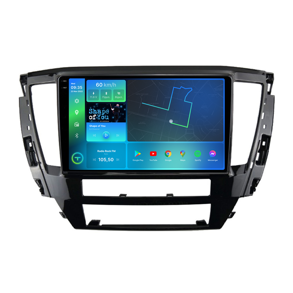 Автомагнитола штатная Torssen 2K F9332 для Mitsubishi Pajero Sport 2020- г. 4G/Carplay/DSP 3/32 GB 9" (202301217)