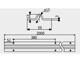 Профіль Roll Grand Альфа оцинкований для відкатних і підвісних воріт вагою до 400 кг 2 пог. м круглий - фото 2 Профіль Roll Grand Альфа оцинкований для відкатних і підвісних воріт вагою до 400 кг 2 пог. м круглий - фото 2
