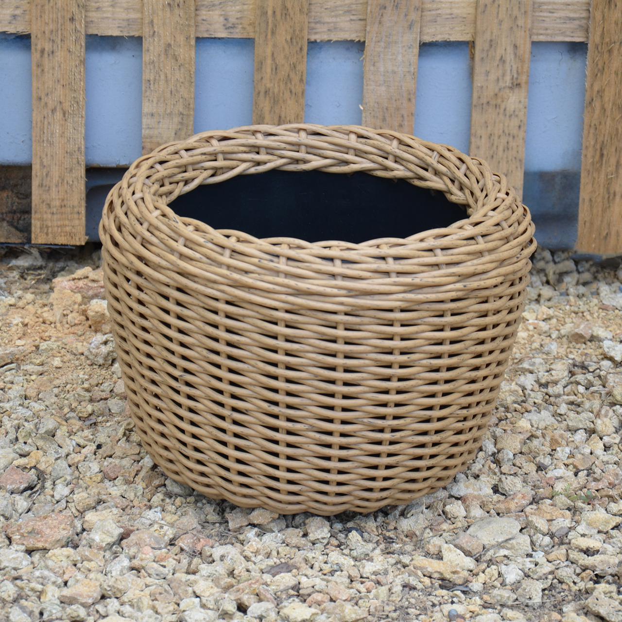 Кашпо для рослин з штучного ротангу 12 л Дерево (11717136) - фото 4 Кашпо для рослин з штучного ротангу 12 л Дерево (11717136) - фото 4