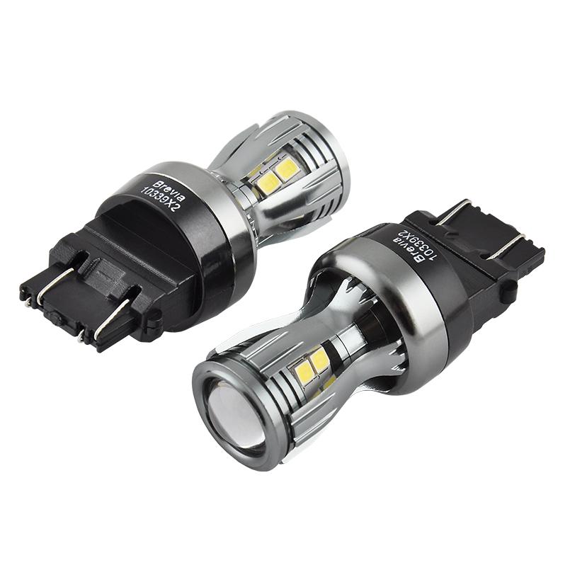 Автолампа LED Brevia PowerPro P27/7W 3157 350Lm 14x2835SMD 12/24V CANbus 2 шт. - фото 4