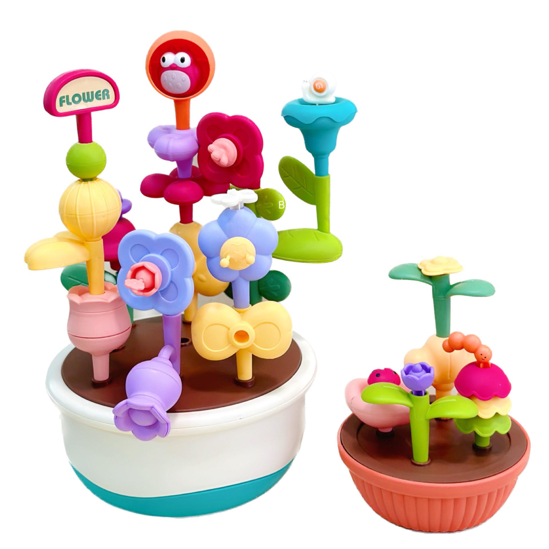 Конструктор детский BeiDiou Цветочный Сад DIY Assembly Flower Pots Разноцветный (4184)