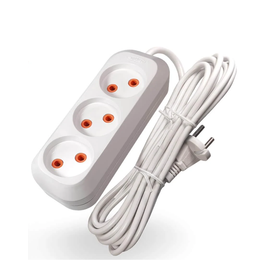 Подовжувач тримісний SVITTEX 2х0,75 мм2 10А 2200 Вт 3 м (27848509)