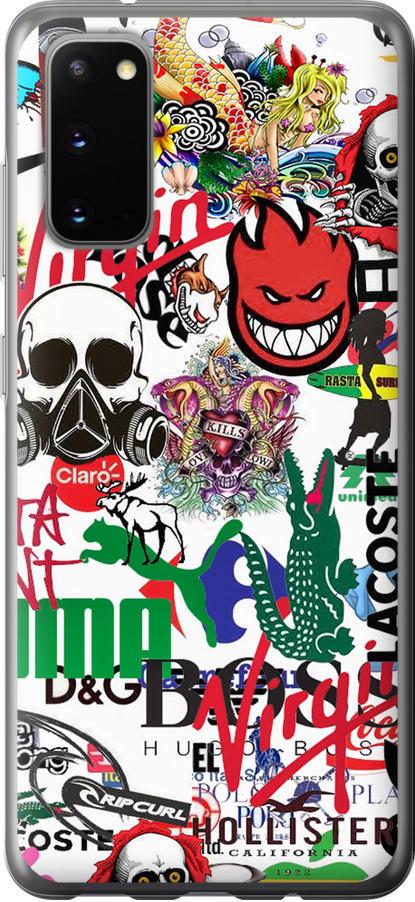 Чохол на Samsung Galaxy S20 Many different logos (4022t-1824-42517)