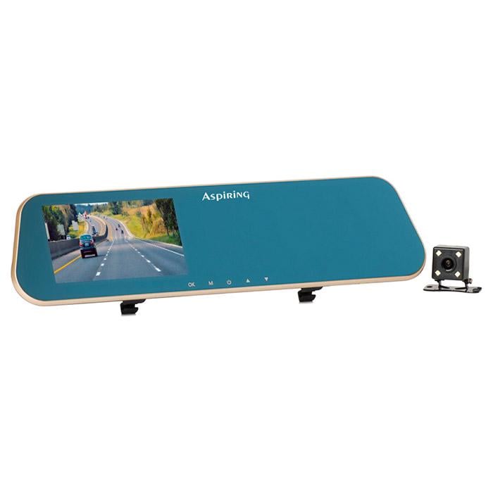 Видеорегистратор Aspiring Reflex 1 RF39678 зеркало с 2 камерами 4,3" дисплей Full HD (617631)