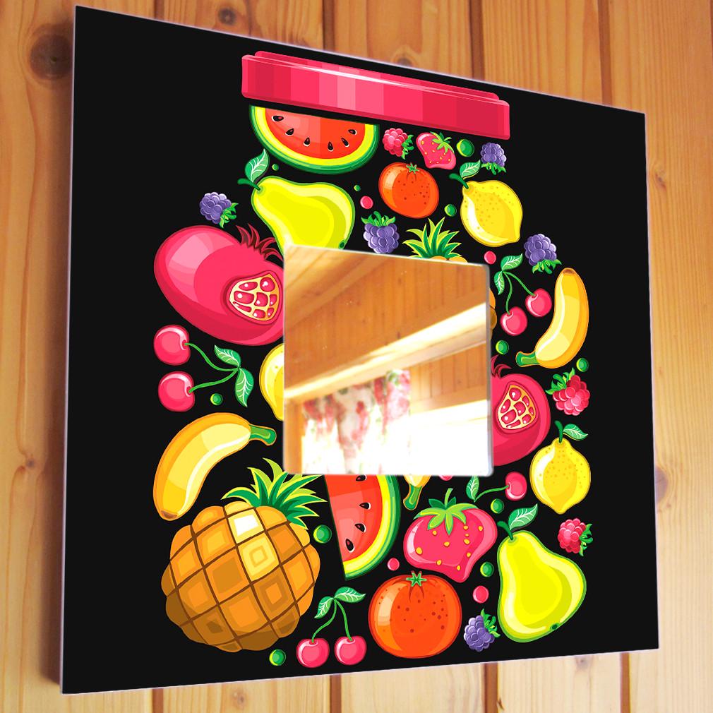 Зеркало декоративное Фрукты 260х260 мм (M04198) Зеркало декоративное Фрукты 260х260 мм (M04198)