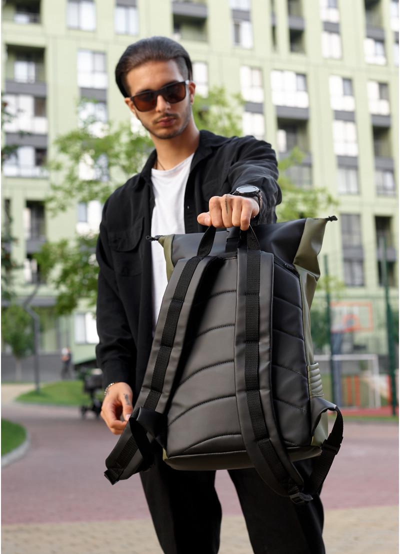 Рюкзак чоловічий Sambag RollTop X Хакі (24238710) - фото 5 Рюкзак чоловічий Sambag RollTop X Хакі (24238710) - фото 5
