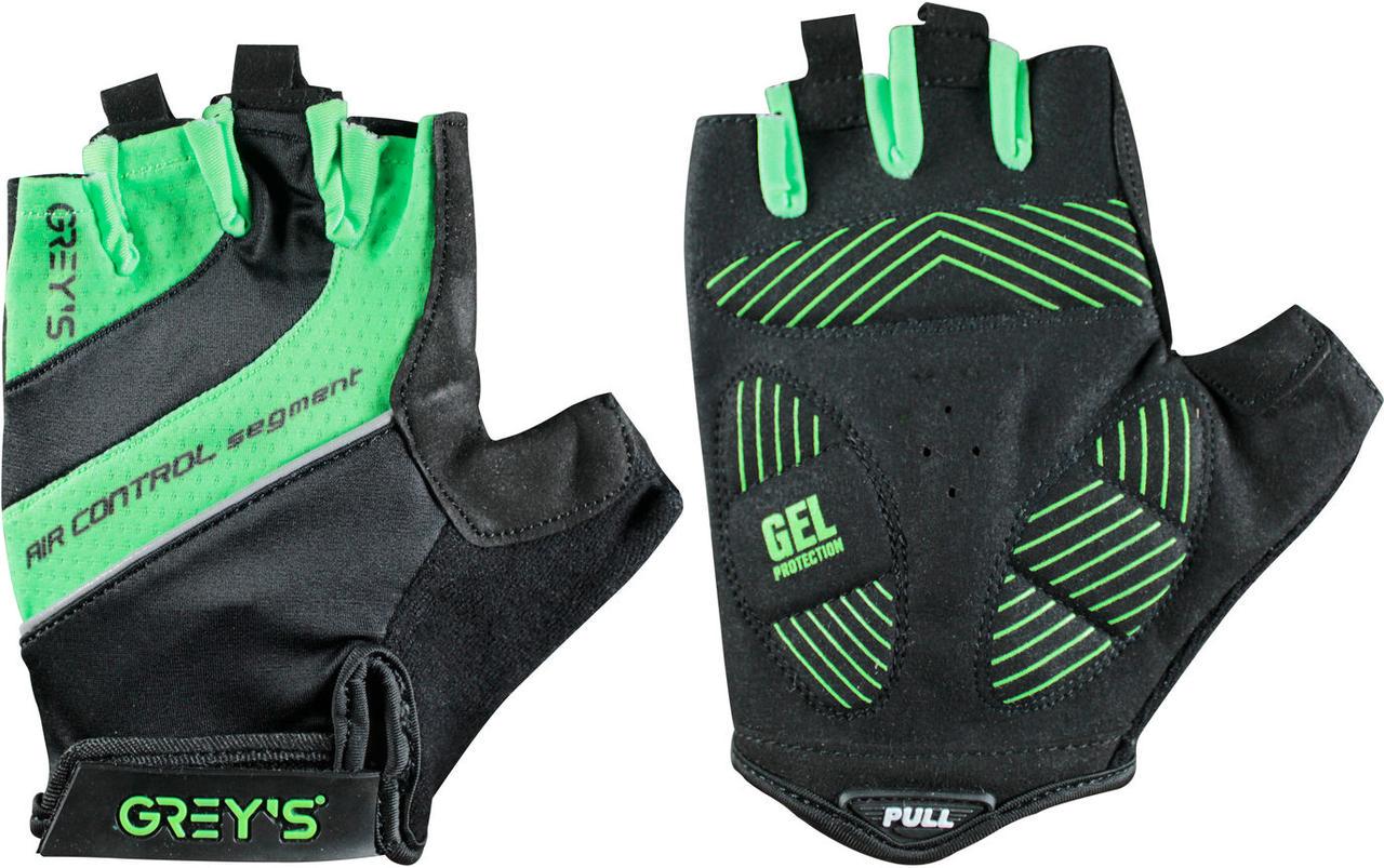 Рукавиці GREY'S гелеві вставки M Чорний/Зелений (GR18322)