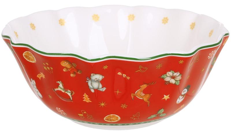 Піала порцелянова Святковий Флер 500 мл Червоний