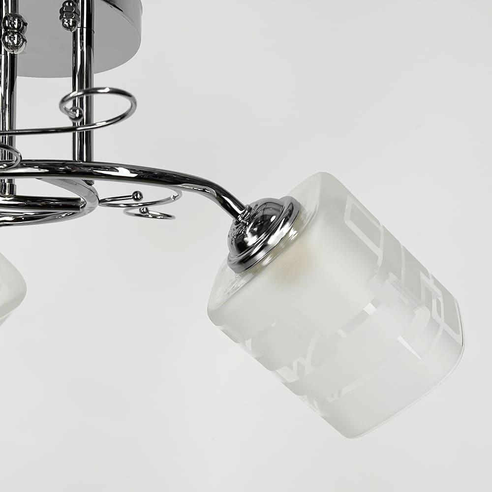 Люстра на 3 плафони Ø 45 см Срібний (2286/3B CH) - фото 2 Люстра на 3 плафони Ø 45 см Срібний (2286/3B CH) - фото 2