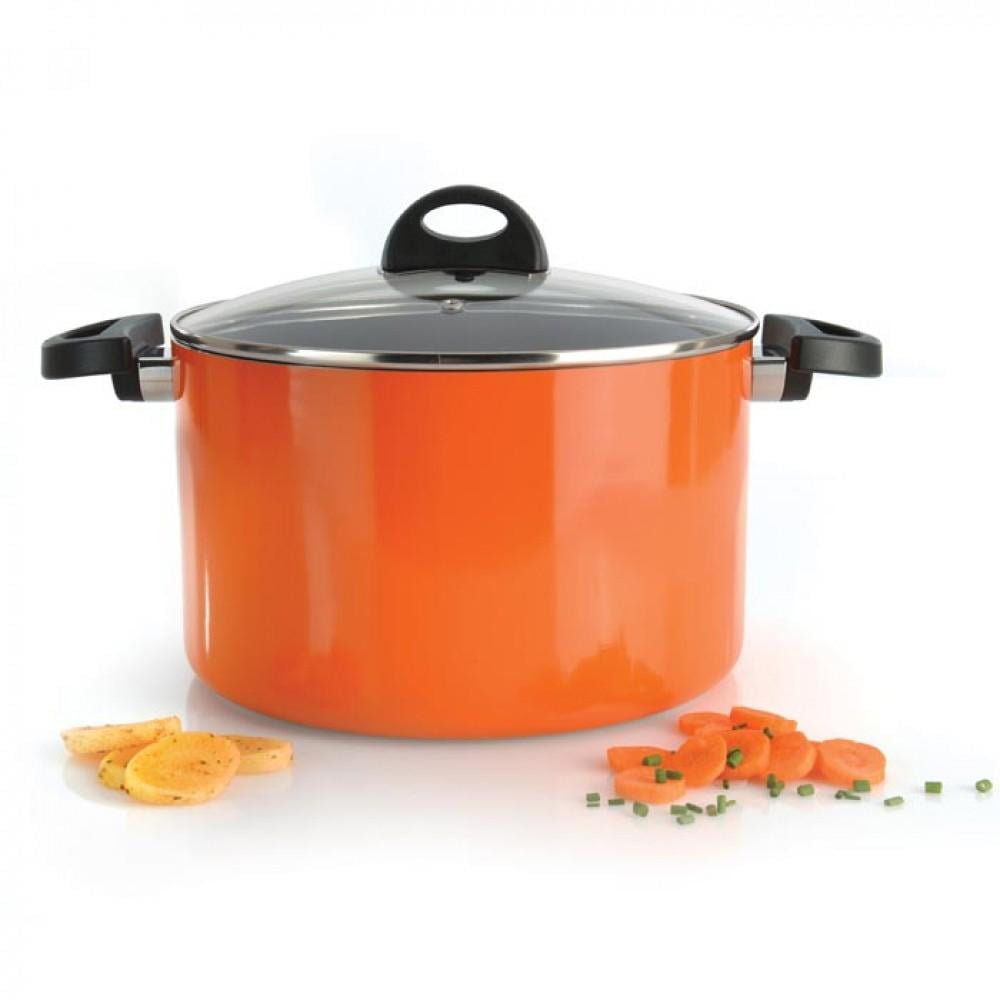 Кастрюля с крышкой BergHOFF Eclipse 24 см 6,6 л Оранжевый (3700158) - фото 5