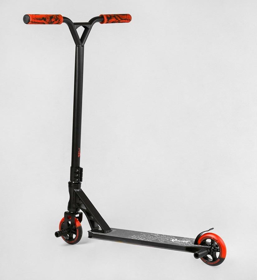 Самокат трюковый Best Scooter Reactor HIC система/пеги колеса 110 мм Черный с красным (RC-33325)