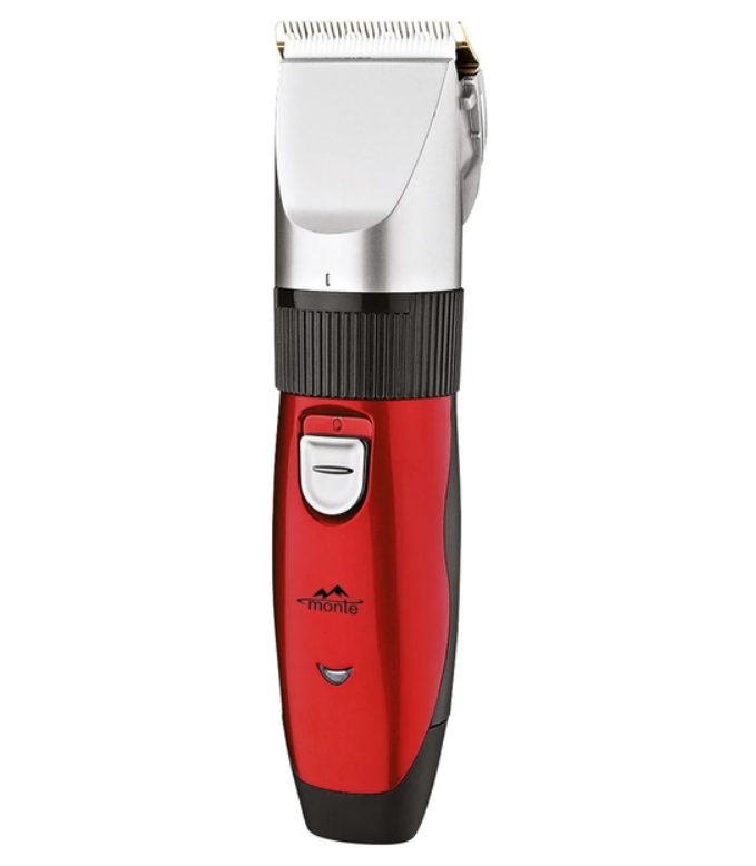 Машинка для стрижки Monte 5048-MT аккумуляторная титановое и керамическое лезвие 4 насадки Красный (2786201525) Машинка для стрижки Monte 5048-MT аккумуляторная титановое и керамическое лезвие 4 насадки Красный (2786201525)