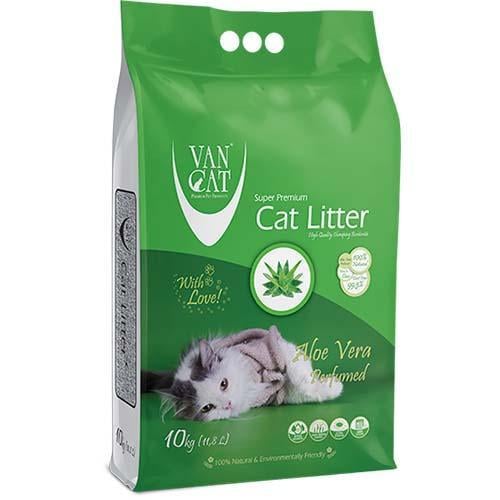 Бентонитовый наполнитель VanCat AloeVera для туалета 10 кг Бентонитовый наполнитель VanCat AloeVera для туалета 10 кг