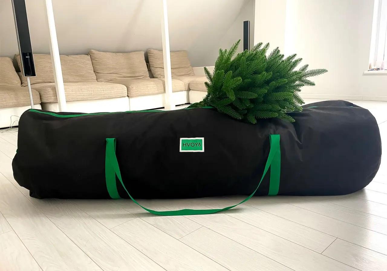 Сумка-чехол HVOYA для хранения искусственной елки высотой до 2,2 м. Черный (00016)