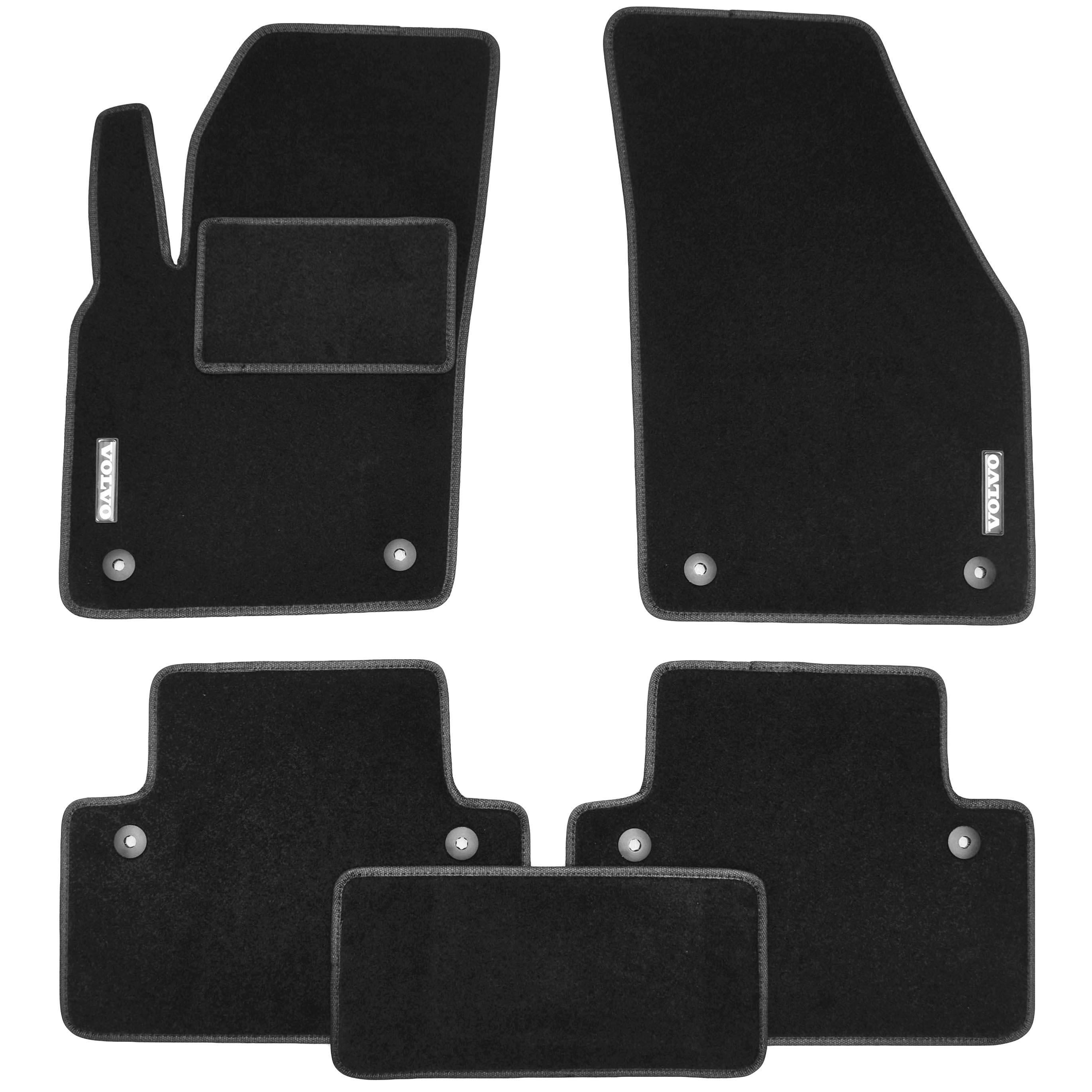 Коврики в салон для Volvo S40 '04-12 текстильные Черный (21612)