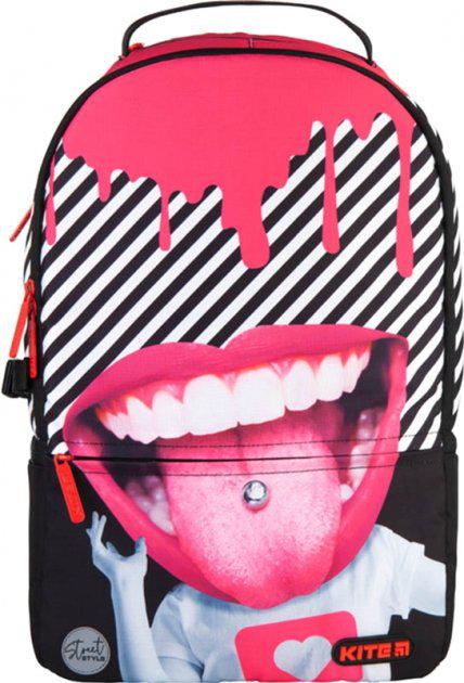 Рюкзак KITE City 43,5х29,5х15 см 21 л Черно-розовый (K21-2569L-1)