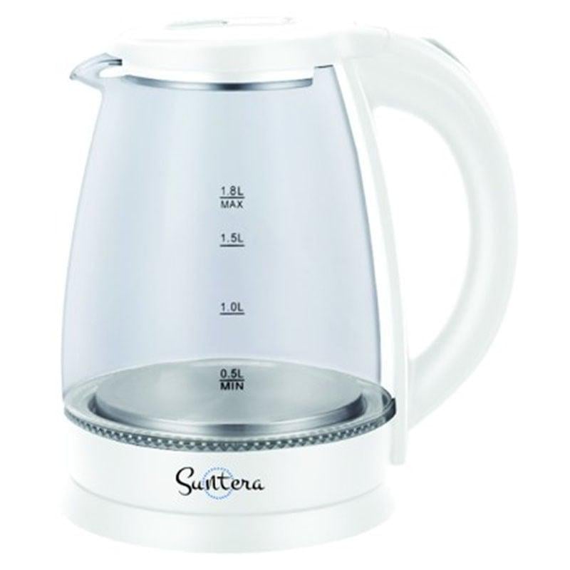 Электрочайник Suntera EKB-322W стеклянный 1,8 л 1500 Вт White (tf5883)