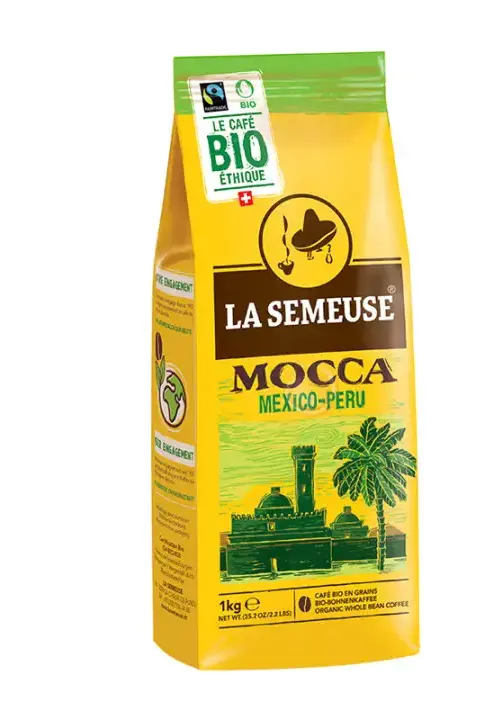 Кава в зернах La Semeuse Mocca BIO 100% Арабіка 1 кг (25383797)