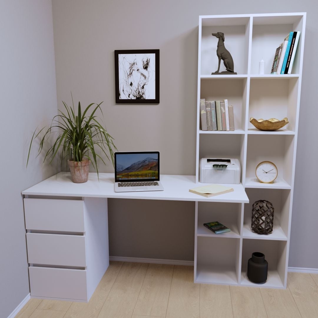 Компьютерный стол Тиса Мебель СП-115 Белый (667318bb883649734e7adc32) Компьютерный стол Тиса Мебель СП-115 Белый (667318bb883649734e7adc32)