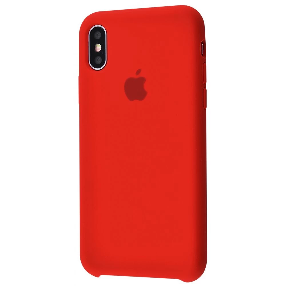 Силиконовый Чехол Накладка Silicone Case для iPhone Xs Max Product RED