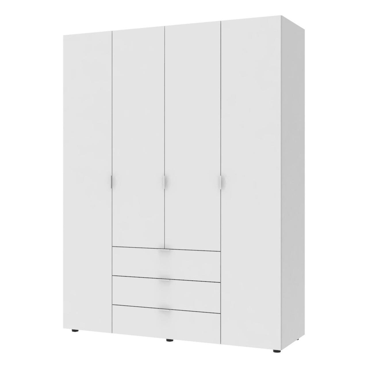 Шкаф распашной Doros Гелар 155х49,5х203,4 см Белый (DRS-011100)
