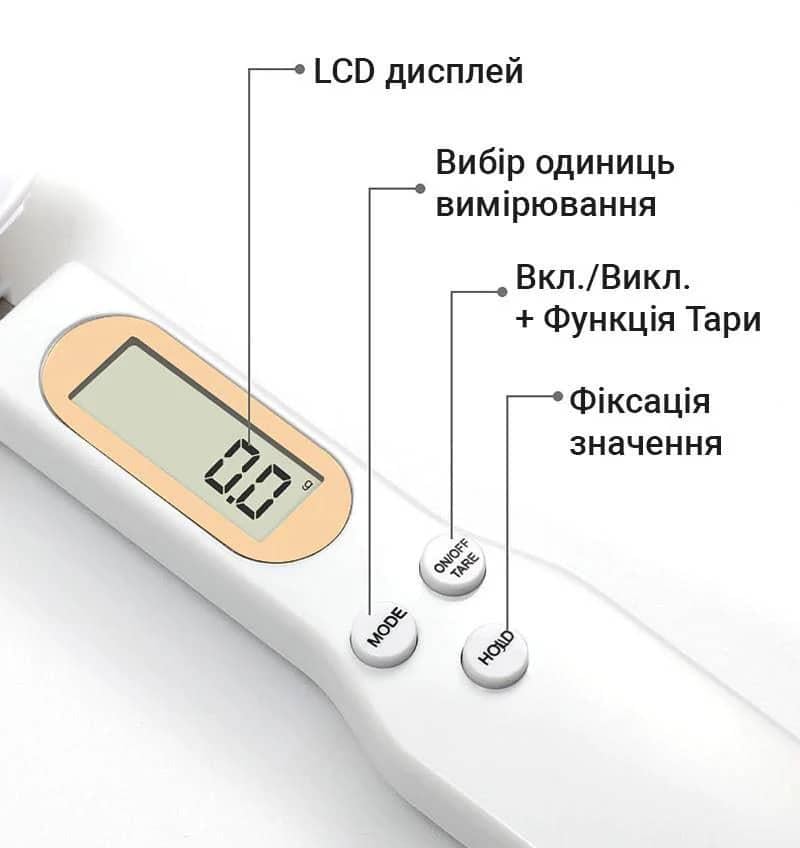 Ложка мерная электронная Digital Spoon Scale (371049) - фото 2 Ложка мерная электронная Digital Spoon Scale (371049) - фото 2