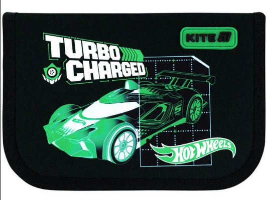 Пенал KITE Hot Wheels 1 відділення/1 відворот (HW26-621)