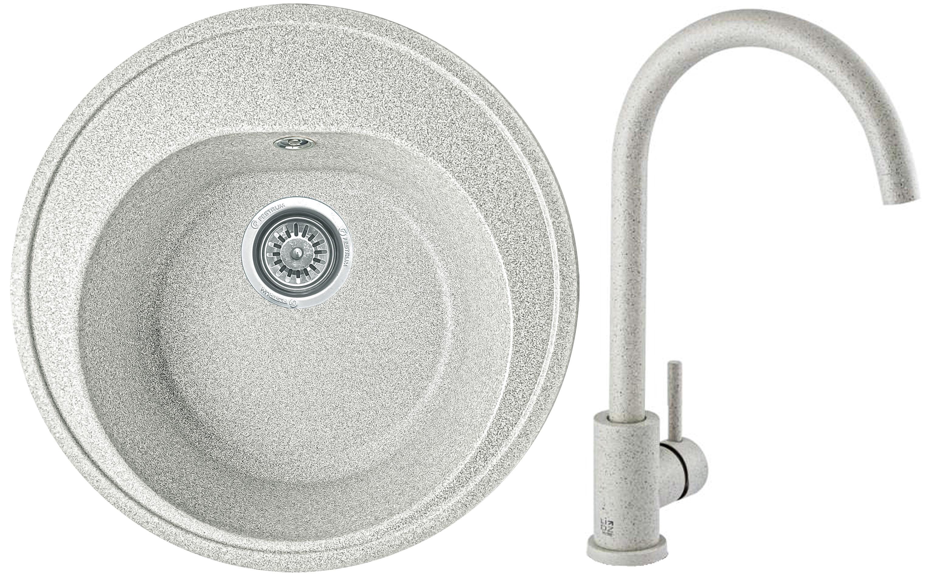 Мойка кухонная Valetti 5N со смесителем 510x510 мм Тера (11646209)