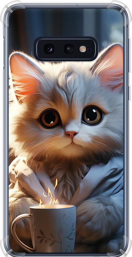 Чохол на Samsung Galaxy S10e Білий кіт (5646sp-1646-42517)