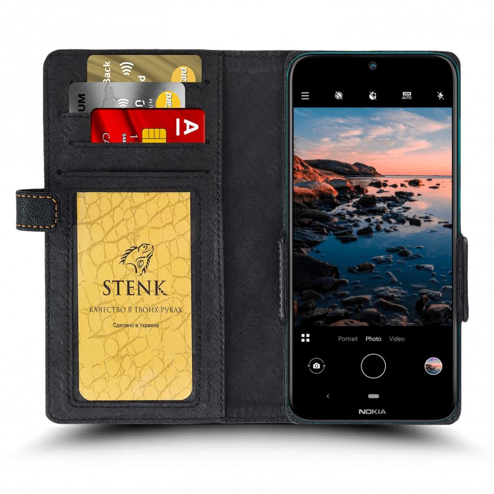 Чехол книжка Stenk Wallet для Nokia 2.3 Черный (67269)